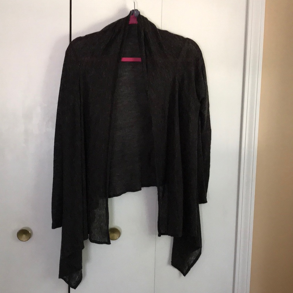 Gray sheer-ish cardigan - great condition